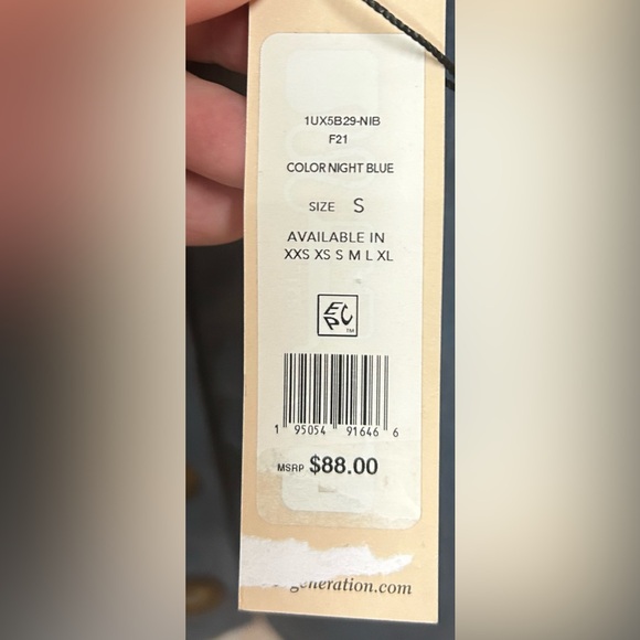 NWT BCBG Generation Small Soft Corduroy Mini Skirt in Night Blue - Picture 5 of 8